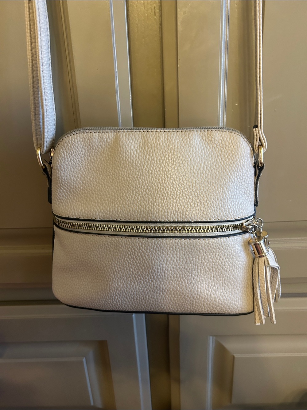 Pebbled Leather Crossbody Bag